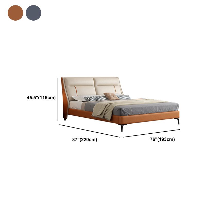 Glam Solid Wood Mattress Included with Headboard Panel Rectangular Bed Frame