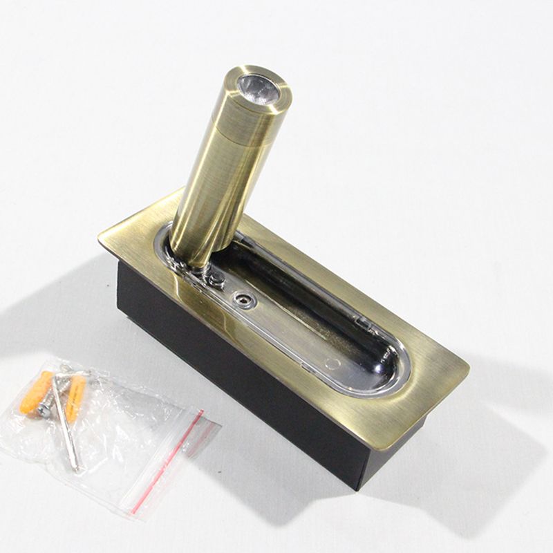 Minimalism Embedded LED Wall Light Modern Style Metal Bedside Reading Lamp for Bedroom