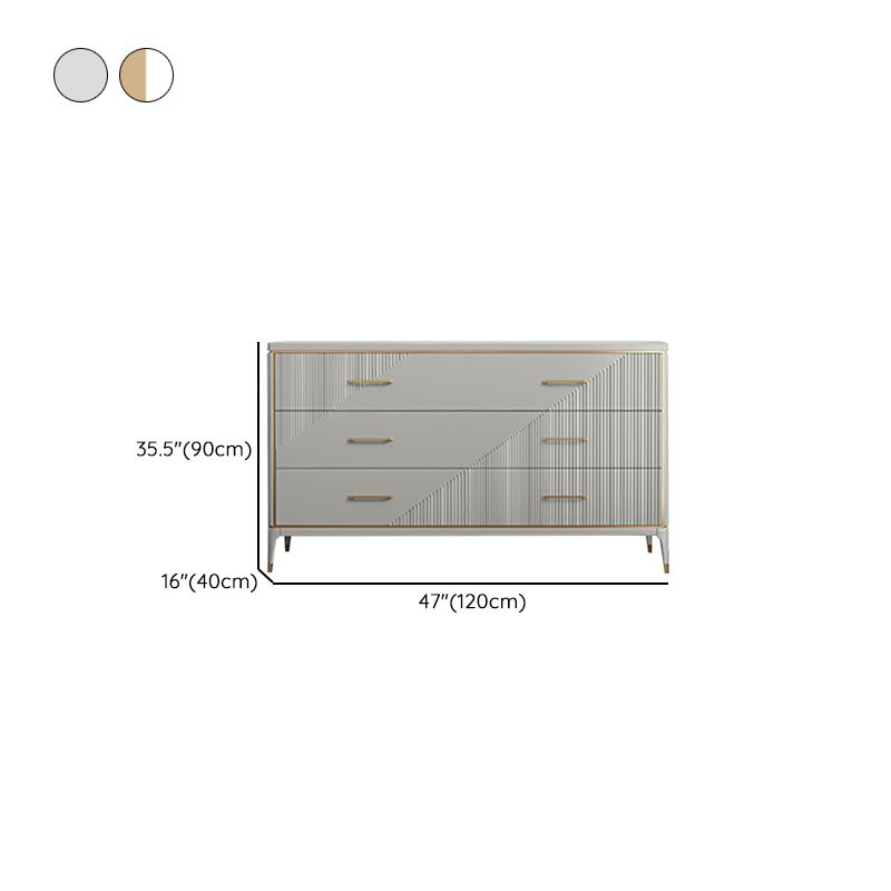 Classic Glam Storage Chest 3/5/6/10 Drawers Double Dresser , 15.6 Inch Width