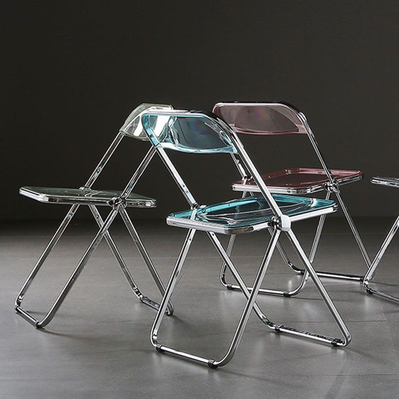 Parte posterior abierta del estilo industrial que cena el plástico de la silla lateral que cena la silla sin brazos