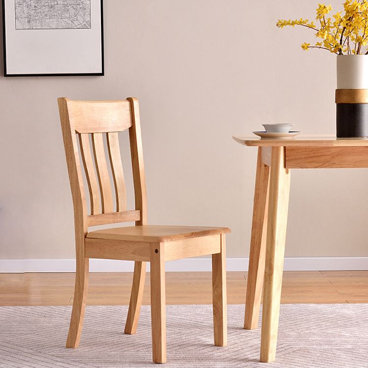 Sillas de comedor de diseño contemporáneo Sillas de comedor laterales de madera con respaldo de listones