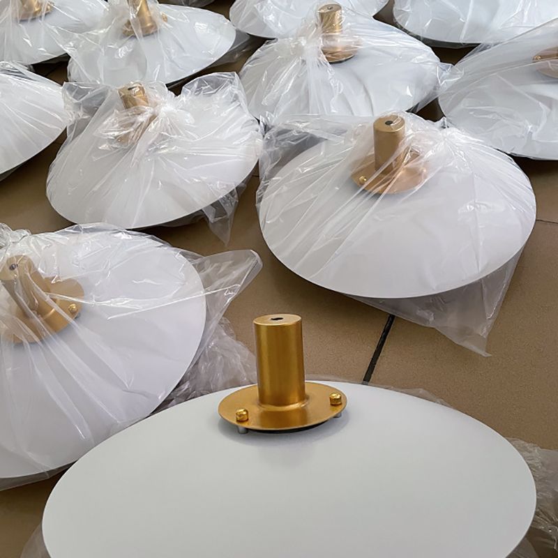 Lámpara colgante de metal ligero colgante contemporáneo para sala de estar en el salón