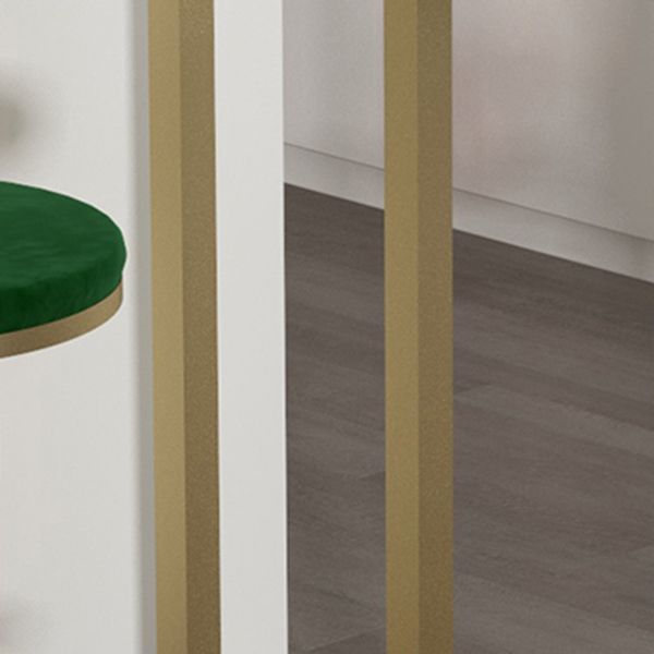 Irregular Shape Marble Pub Dining Set, 1/3/5 Pieces Luxury Counter Table with High Stools