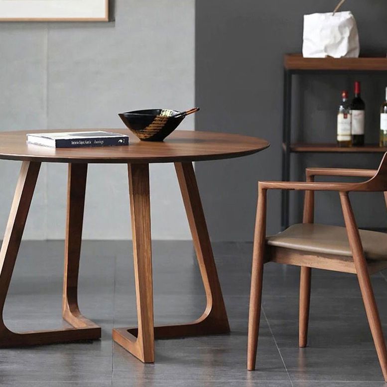 Table à manger moderne à double piédestal