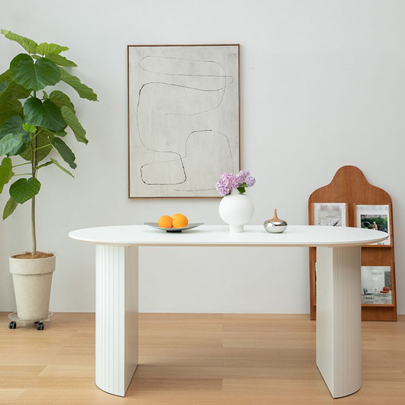 Mesa de comedor ovalado de madera de pino mesa ovalada de madera para comedor para comedor