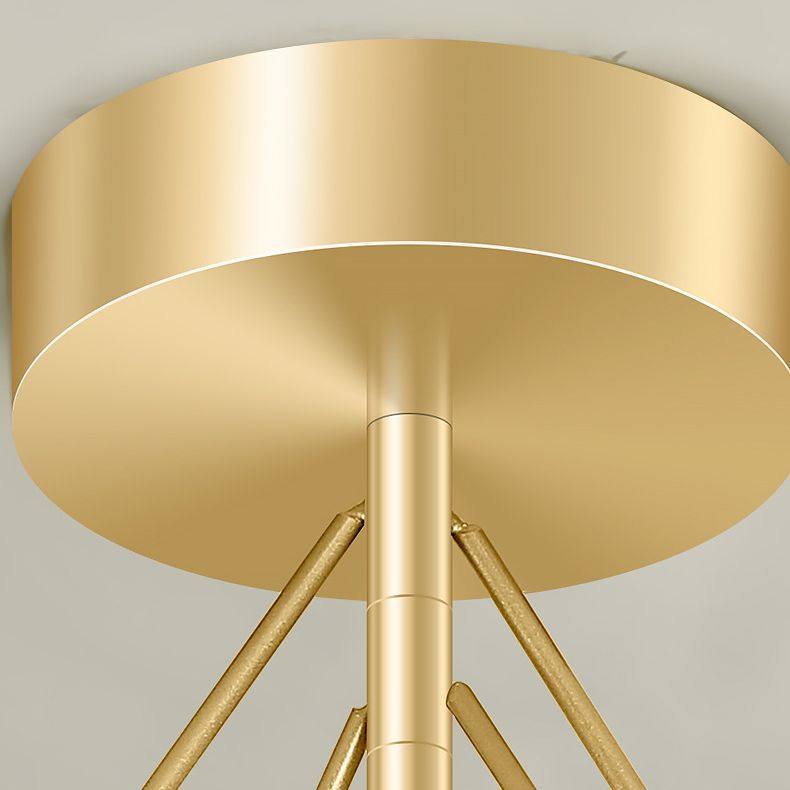 Apparecchiatura da soffitto ombreggiata a sfera e stella Nordic Transparent Balcony LED LED Luce in oro