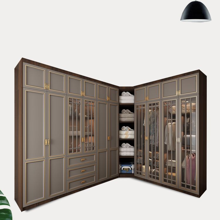 Modern Freestanding Wardrobe Engineered Wood Wardrobe Armoire