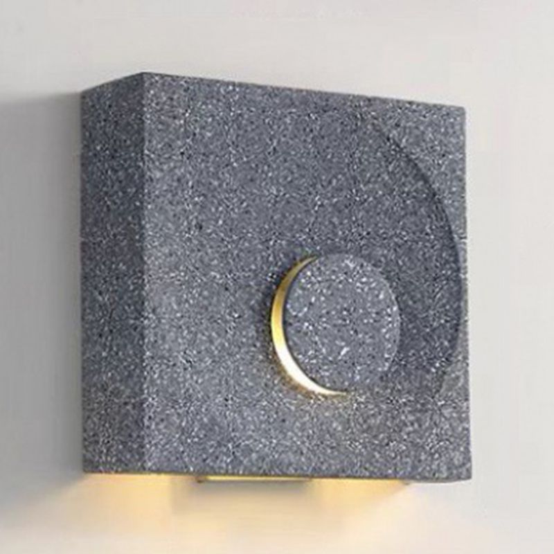 Single Black/White/Grey Wall Mounted Sconce LED Shaded Wall Light for Living Room
