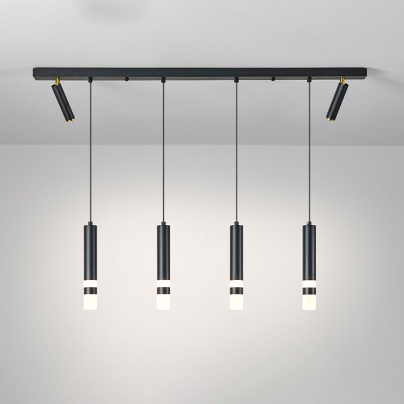 Lampada cilindrica isola semplicità stile in metallo a led isola illuminazione