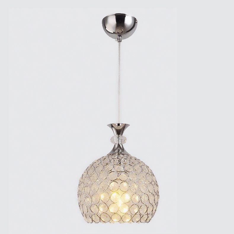 Luminaire suspendu moderniste à lampe en forme de dôme pour le couloir