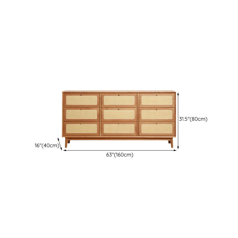 Contemporary Chest Rectangle Pine with Drawer Knobs Straight Legs Accent Chest