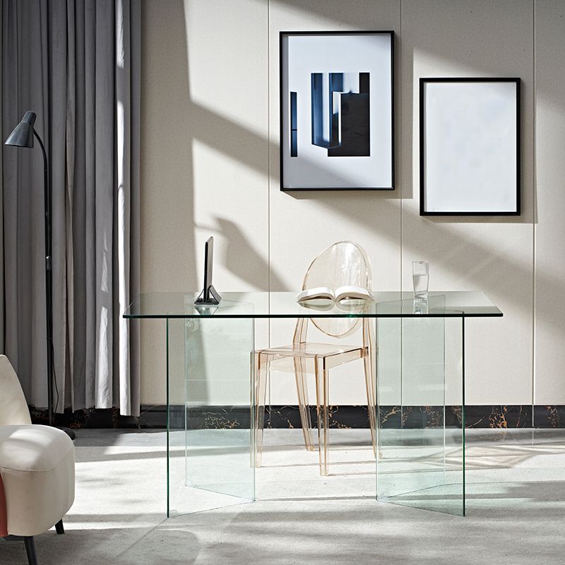 Modern Style Dinner Room Table Glass Dining Table for Home Use