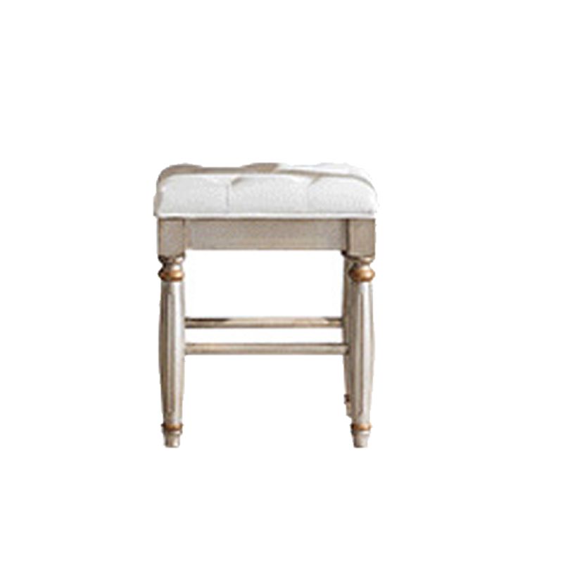 Victorian Makeup Vanity Desk Bedroom Dressing Table Stool Set with Drawer