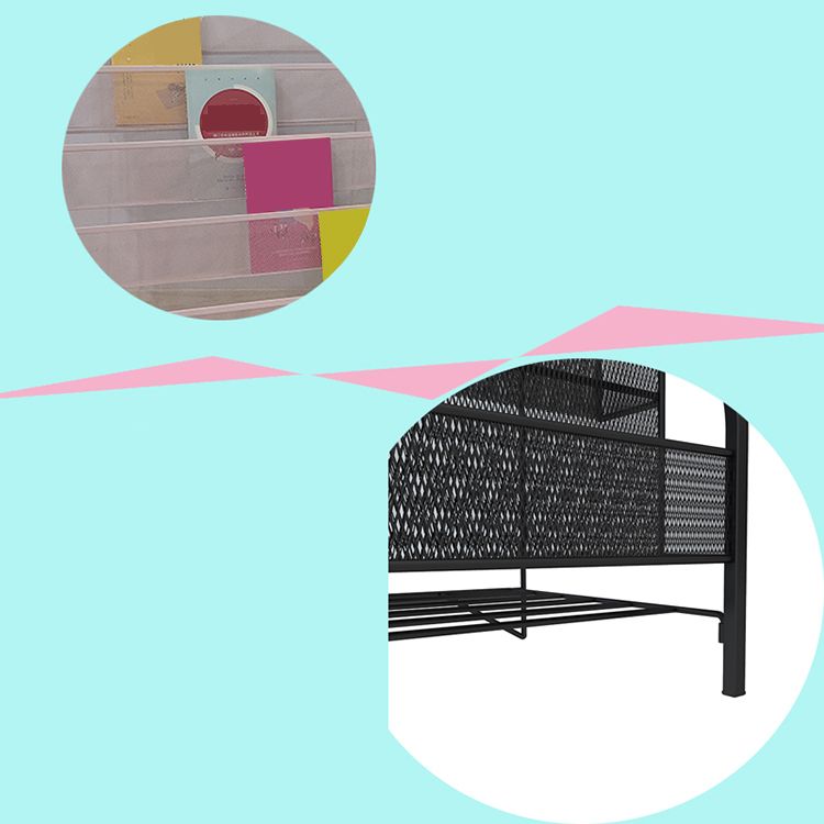 Industrial Ladder Bookcase Metal Vertical Book Shelf for Home Office