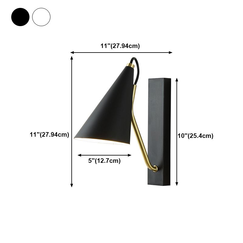 Contemporary Wall Sconce Household Metal Shade Wall Mounted Lamp for Sitting Room
