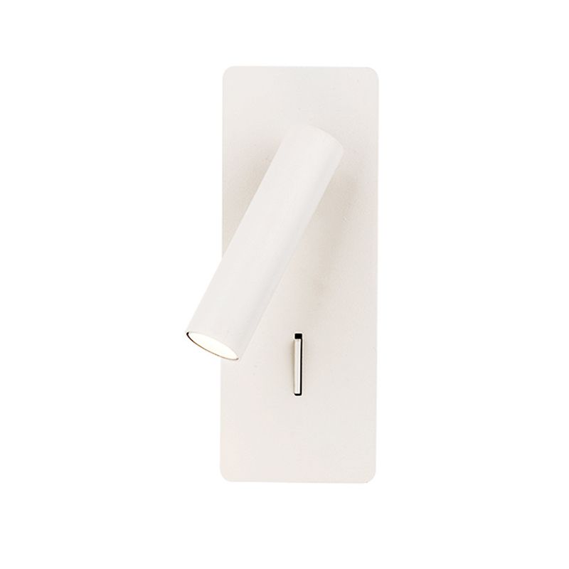 Aluminium Rechteckige LED -Wandlampe im modernen prägnanten Stil Eisenlesen Wandleuchten für Schlafzimmer