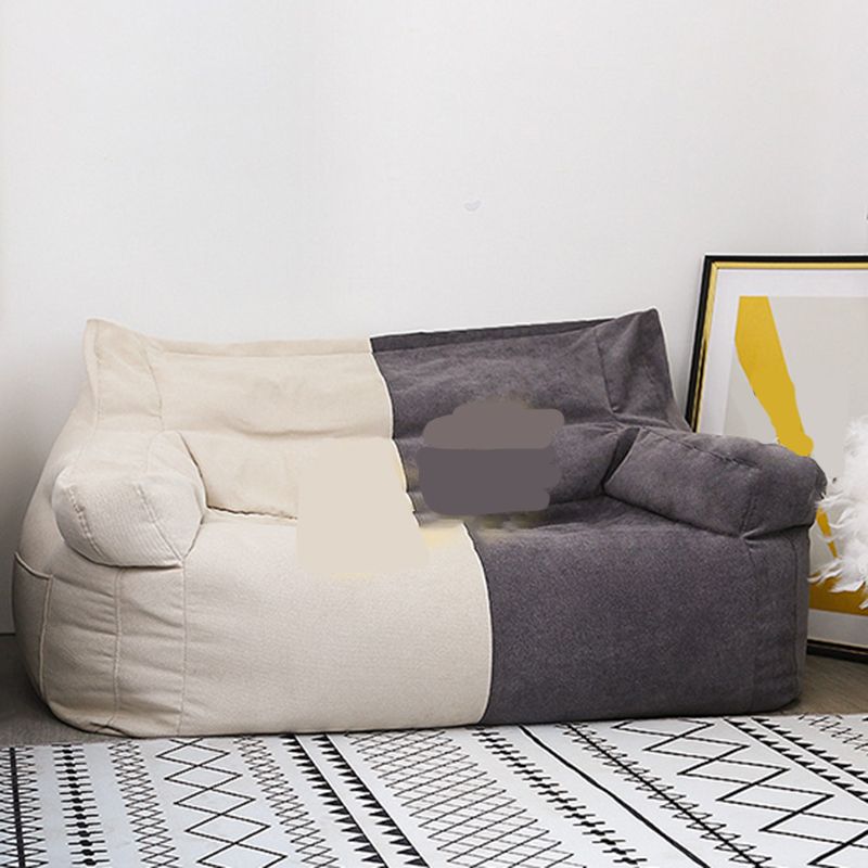 Modern Fabric Loveseat Sofa Rolled Arm Settee for Living Room