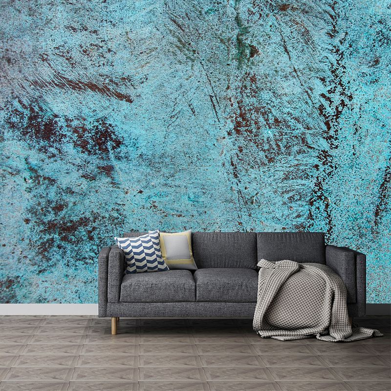 Rusty Metal Wall Mural Personalized Minimalist Wall Covering for Sitting Room