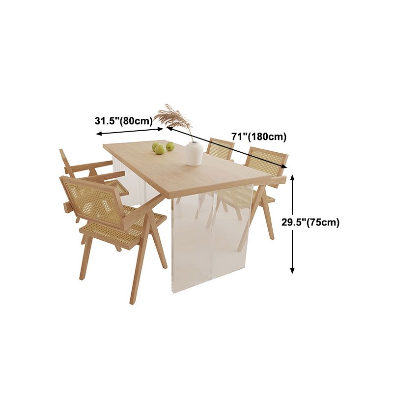 Simplicity Style Dining Table Natural Table for Home Kitchen without Chair