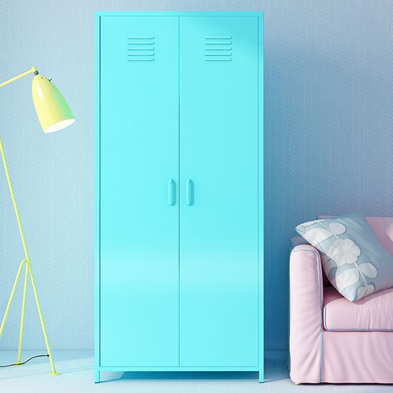 66.5"H Contemporary Wardrobe Armoire with Adjustable Shelves Hinged Wardrobe Closet