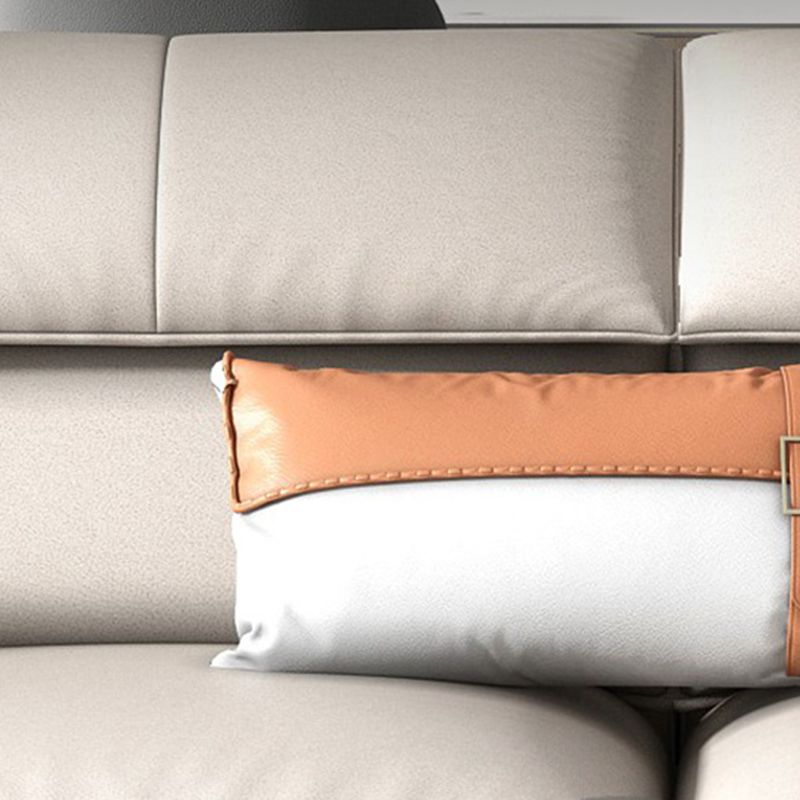 38.18" Tall Faux leather Contemporary Sectional Stain-Resistant Sectional