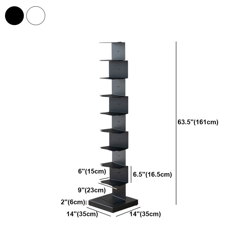 Libreria in acciaio moderno in acciaio verticale libreria chiusa per la casa