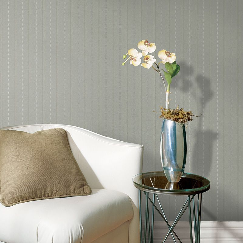 Latitudinal Stripes Wallpaper for Living Room Decor Contemporary Wall Covering, 20.5"W x 33'L