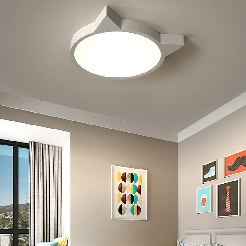 Nordic Simple Ceiling Light Metal LED Flush Mount Lighting for Bedroom