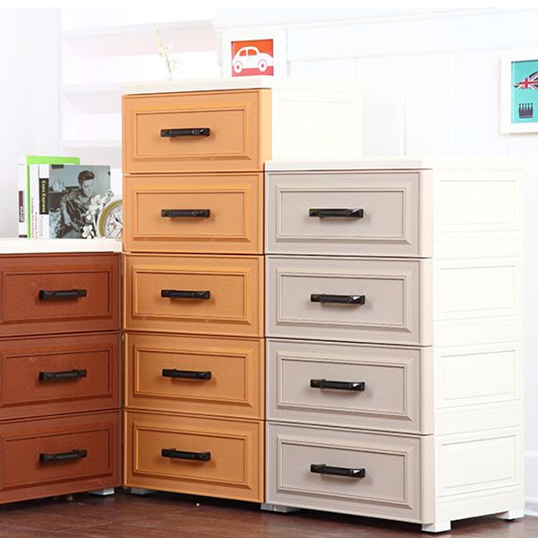 Vertical Plastic Lingerie Chest Modern Style Storage Chest with 5 Drawers