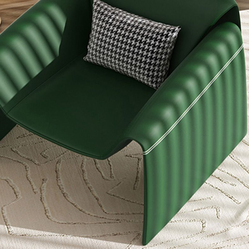 37.4" Wide Faux Leather Armchair Arms Included Chair for Living Room