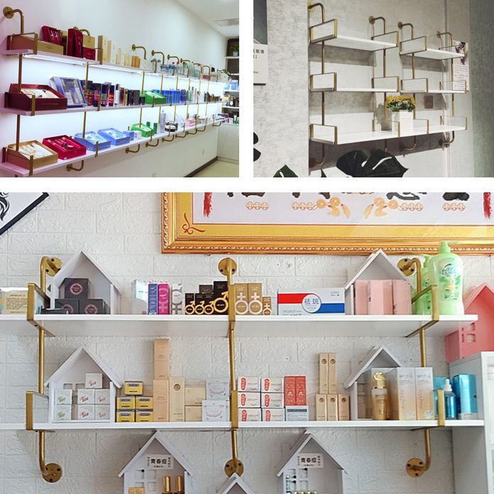 Modern Wooden Wall Mounted Bookshelf Floating Storage Bookcase