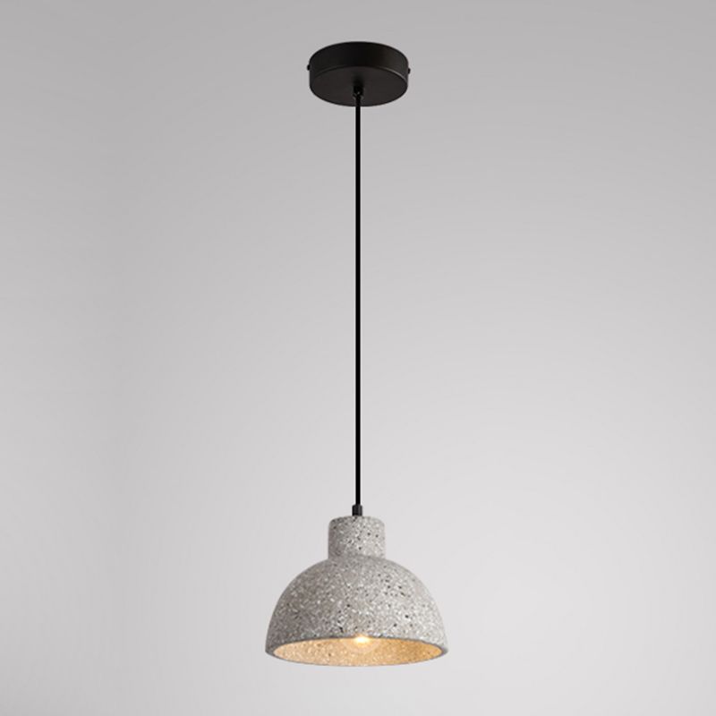 Nordic Style Cement Ceiling Lamp Modern Simple Geometry Led Pendant Light for Living Room