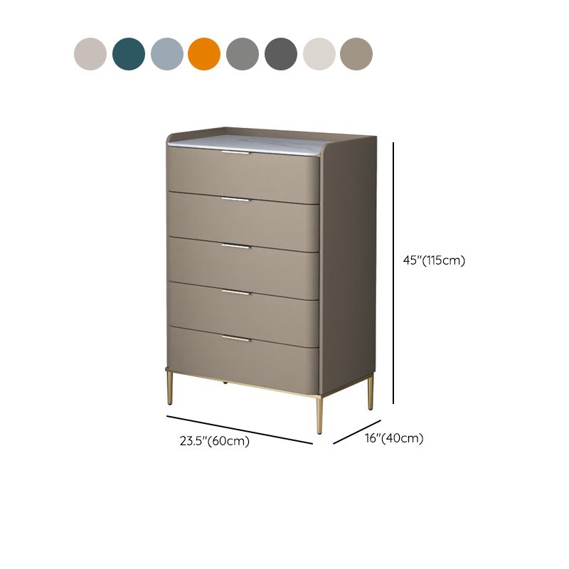 Classic Glam Storage Chest Stone Dresser with 5/4/3 Drawers , 15.6 Inch W