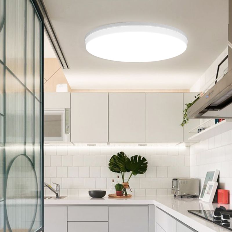 Geometry Shape LED Ceiling Lamp Modern Acrylic 1 Light Flush Mount for Kitchen