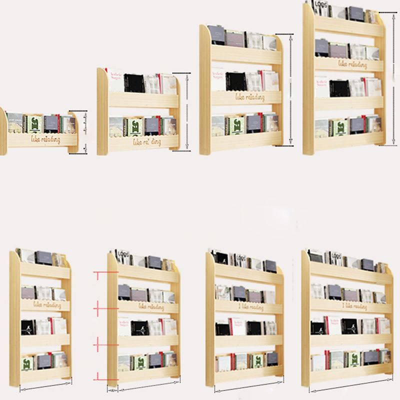 Floating Wooden Shelf Bookcase Modern & Contemporary Bookshelf