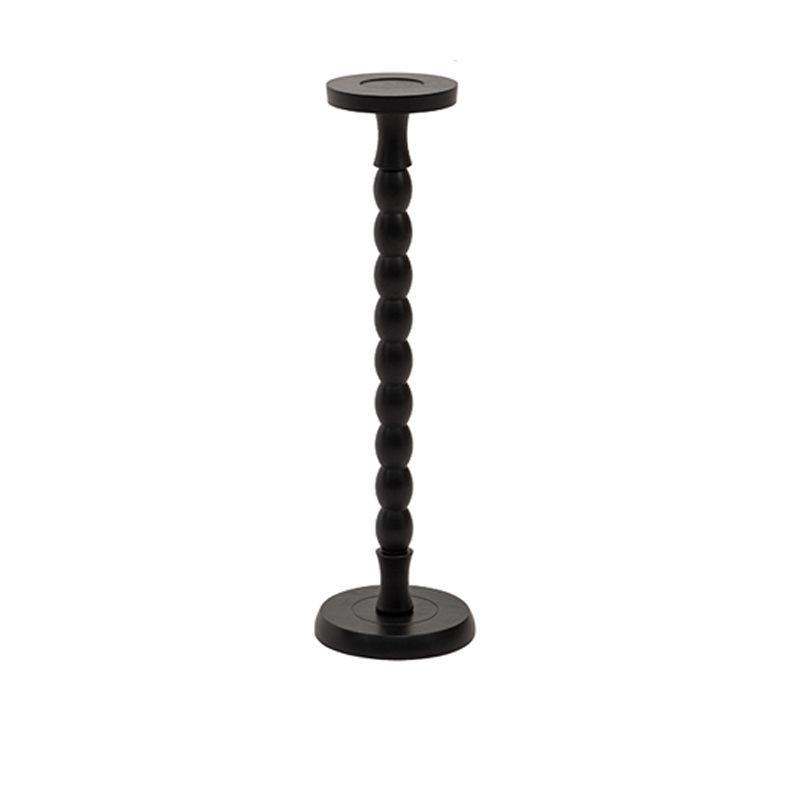 Traditional Wood End Table Sled Black/Brown Side End Snack Table