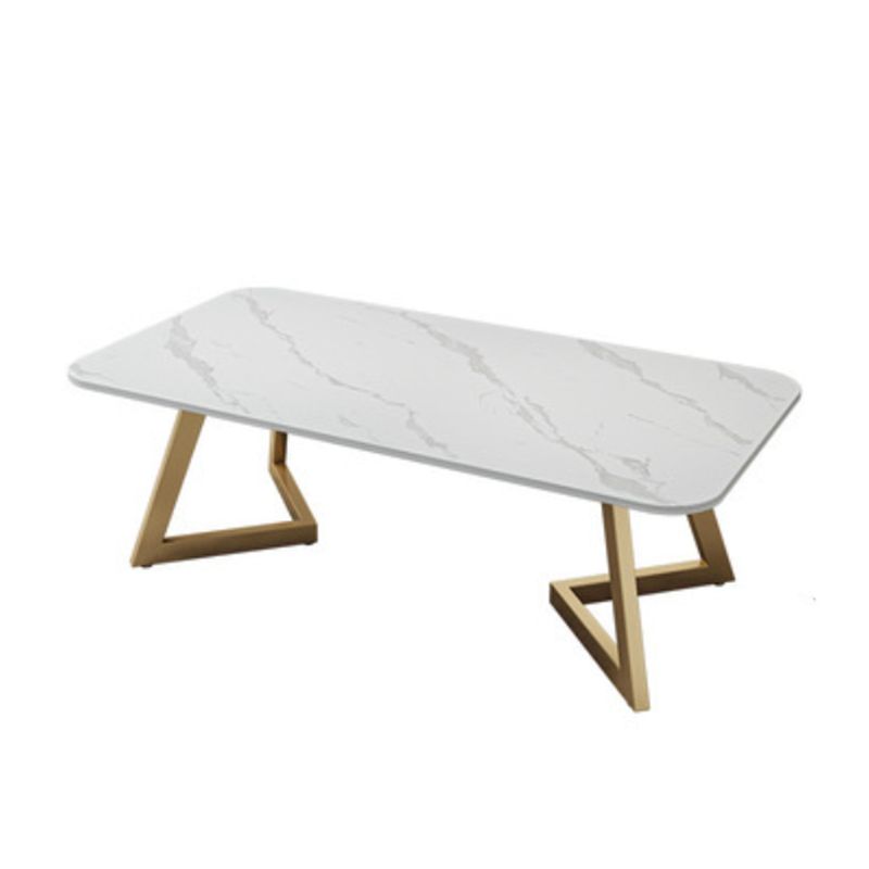 Luxurious Rectangular Slate Top Coffee Cocktail Table - 17.7" H