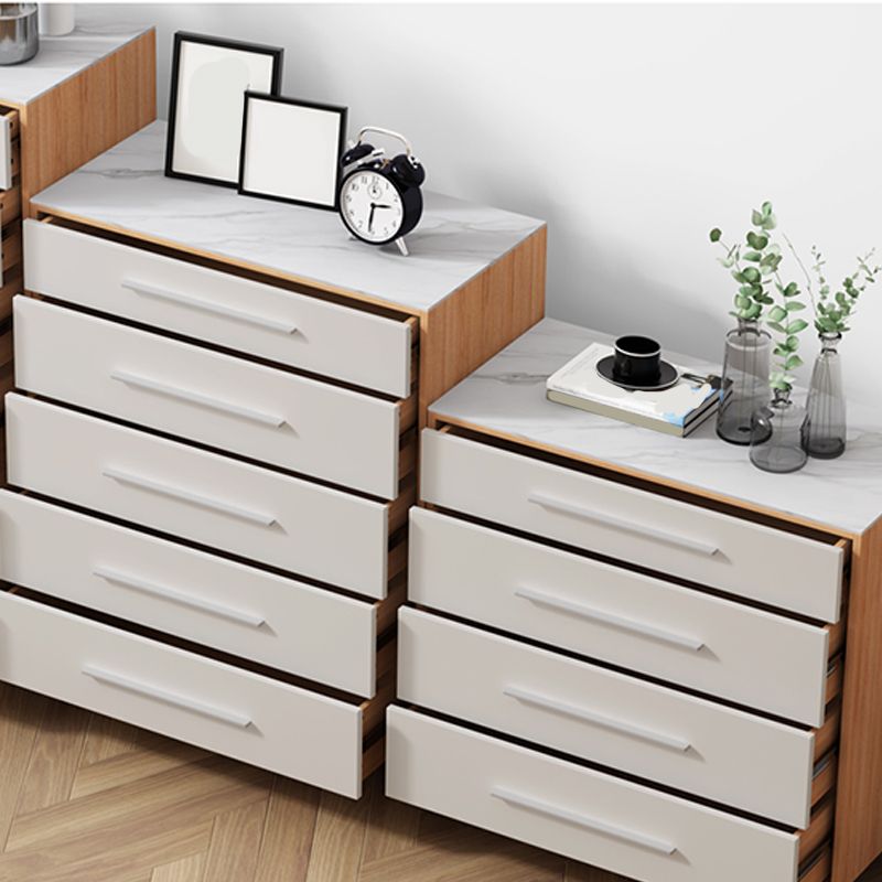15.6-inch Width Storage Chest Contemporary Dresser with 4/5/6 Drawers