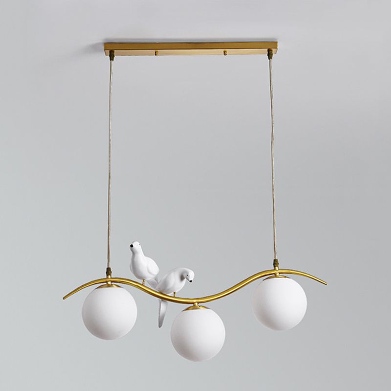 Contemporary Kitchen Island Lighting Golden Ceiling Light for Foyer