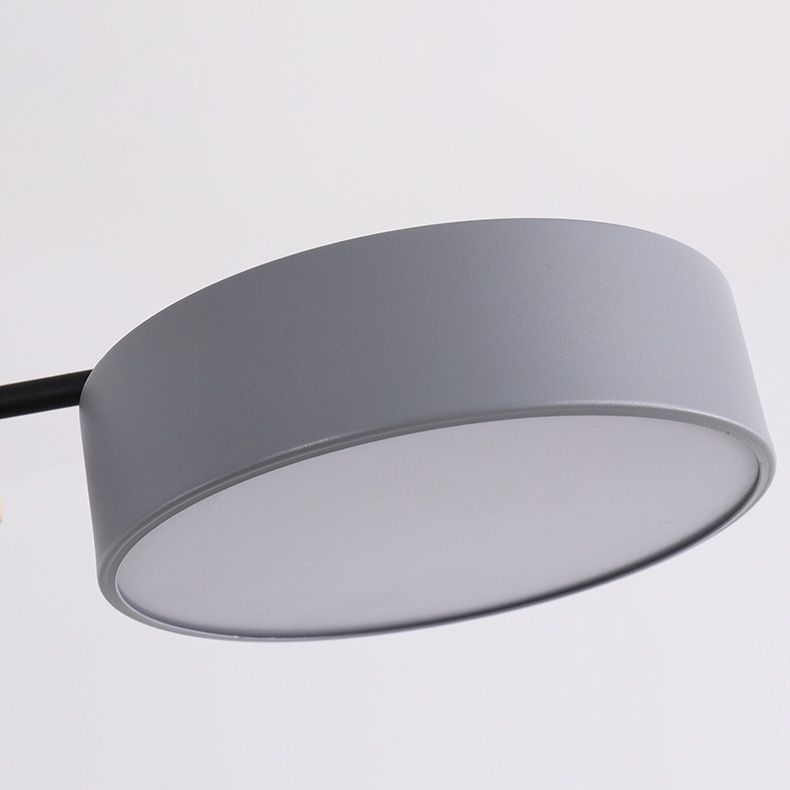 Modern Style Cylinder Ceiling Suspended Lighting Metal Multi Lights Pendant Lamp