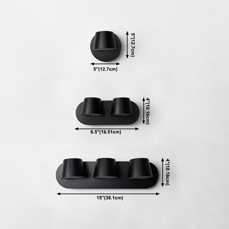 Moderne Kegel Flush Mont Mall Lights Aluminium Wandmontage Leuchte für Schlafzimmer