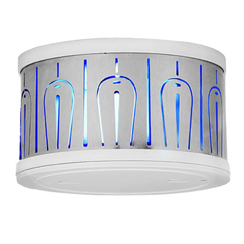 Lámpara de pared LED de estilo moderno Blanco vacío de plumas de pavo blanca iluminación con sombra de hierro, luz de color RGB