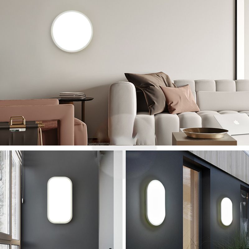 Moderner Stil weiße Wandlicht geometrische Form LED Wandleuchten für Wohnzimmer