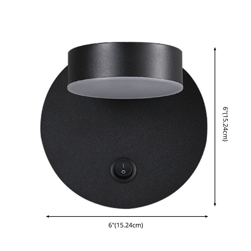 Lampada montata a parete circolare Postmoderna semplicità lampada a monte acrilica per soggiorno