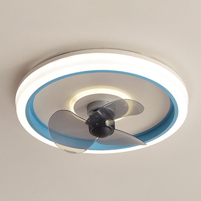 Acrylhalo -Ring Deckenlüfter Leuchte Makkaron Minimalist LED Semi Flush Leuchte