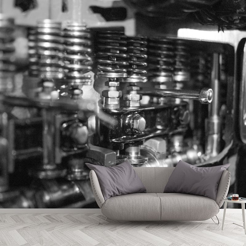 Mental Wall Mural Water Resistant Wall Covering for Sitting Room, Custom Size Available