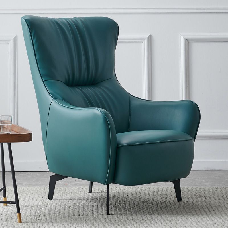 Nordic Single Chair Modern Simple Tiger Chair Leather Single Sofa Light Luxury High Back