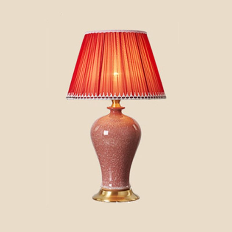 Éclairage de bureau de style moderne LAMPE DE SHADE DE SILK COLORF