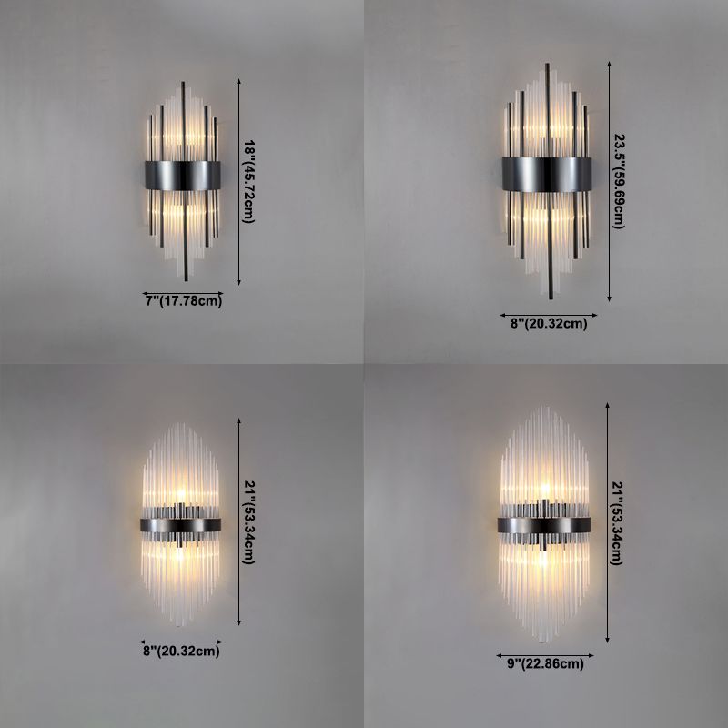 Postmoderne Stilkristallwandlicht geometrische Form Wandleuchten für Schlafzimmer