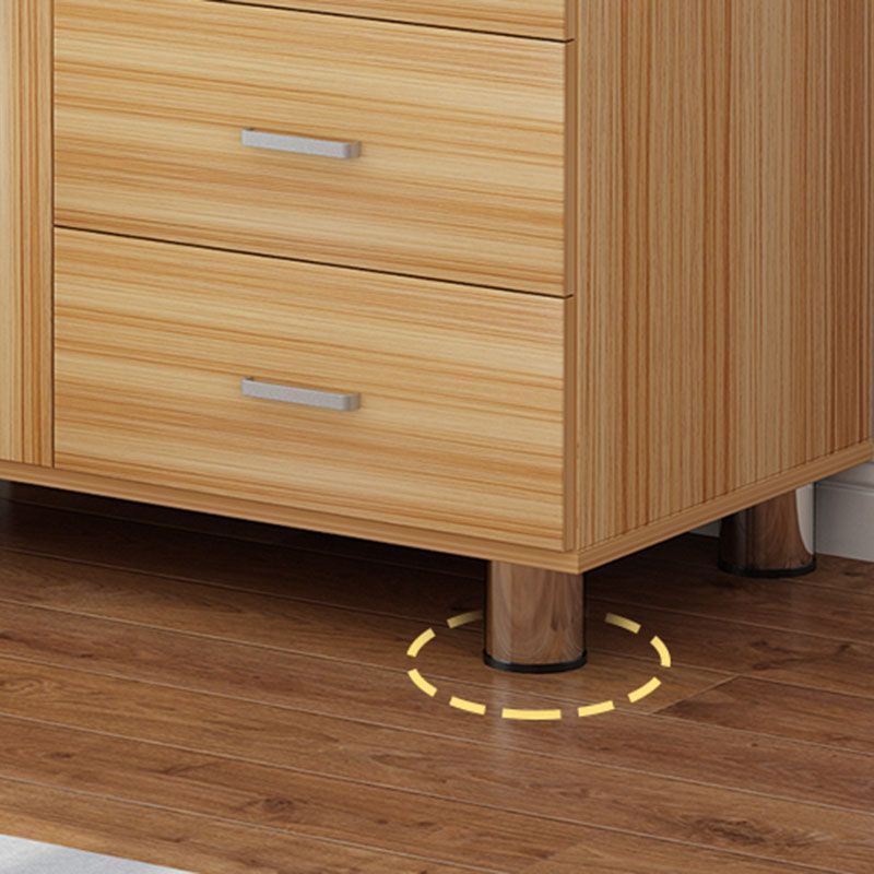 Contemporary Bedroom Engineered Wood Storage Chest Bedroom Chest with Drawers